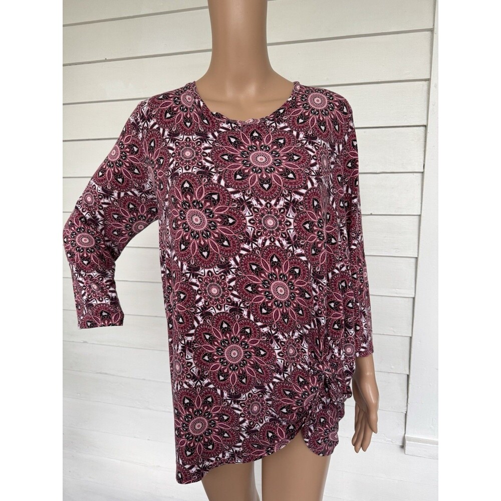 Westport Print Blouse Soft Stretch L